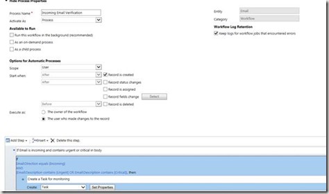 {Zero code Development} Create Task based on incoming email body for ...