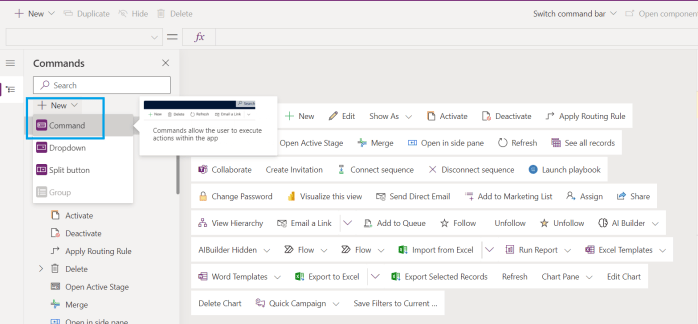 Custom Command Bar Button {Step by Step}Create Command button in Power Apps using command ...